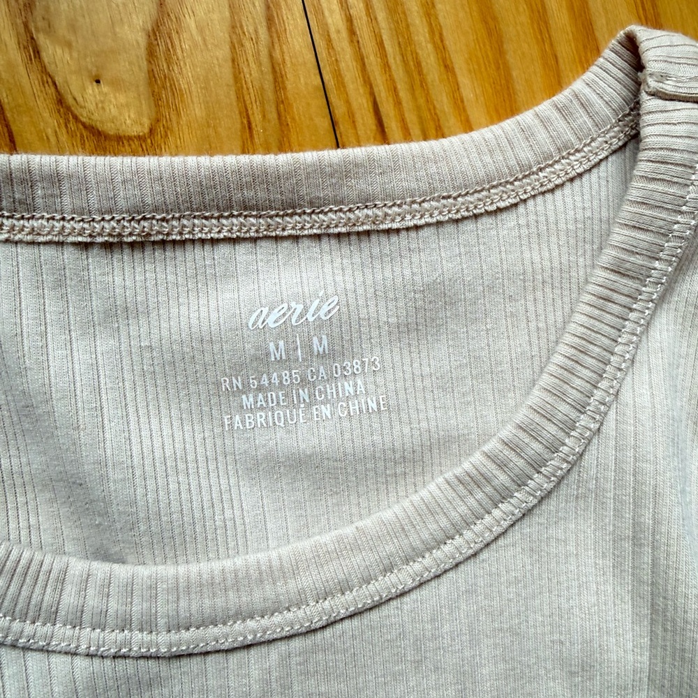 Aerie Ruched Rib Midi Dress - Picture 5 of 6